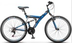 Велосипед  Stels Focus V 26 18-SP V030 (темно-синий/синий)
