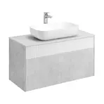 Тумба для ванной комнаты  Aquaton Марбл 100 Слэйт белый матовый 1A276301MH4C0