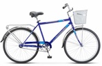 Велосипед  Stels Navigator-200 С 26 Z010 (LU101679/LU095262, 19, синий, 2023,корзина)