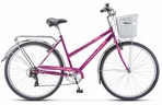 Велосипед  Stels Navigator-355 V 28 Z010 (LU101288/LU094983, 20, пурпурный, 2023, корзина)
