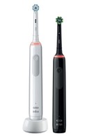 Электрическая зубная щетка  Oral-B Pro Series 3 (насадки для щетки: 2шт, белый/черный)