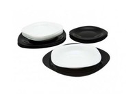 Набор столовой посуды  Luminarc Карин N1489 1148706(черно-белый/18 предметов)