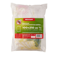 Средство против насекомых  Rexant 71-0224 дверная антимоскитная сетка (цвет с цветами)