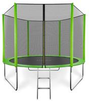 Батут  GetActive Jump 10FT (с внешней сеткой и лестницей, зеленый)