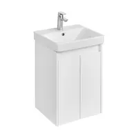 Тумба для ванной комнаты  Aquaton Сканди Doors 45 1A278701SD010 Белый глянец, Белый матовый
