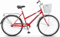 Велосипед  Stels Navigator-205 C 26 Z010 (LU101264/LU094940, 19, красный, 2023, корзина)