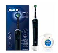 Электрическая зубная щетка  Oral-B Vitality Pro D103.413.3 (зубная нить, насадки для щетки: 1шт, черный)